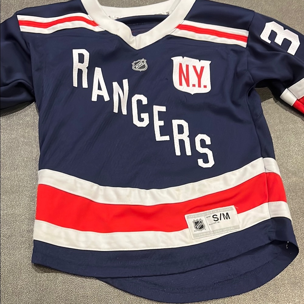 Navy Blue Kids Rangers Jersey Winter Classic- 2018              Henrik Lundqvist